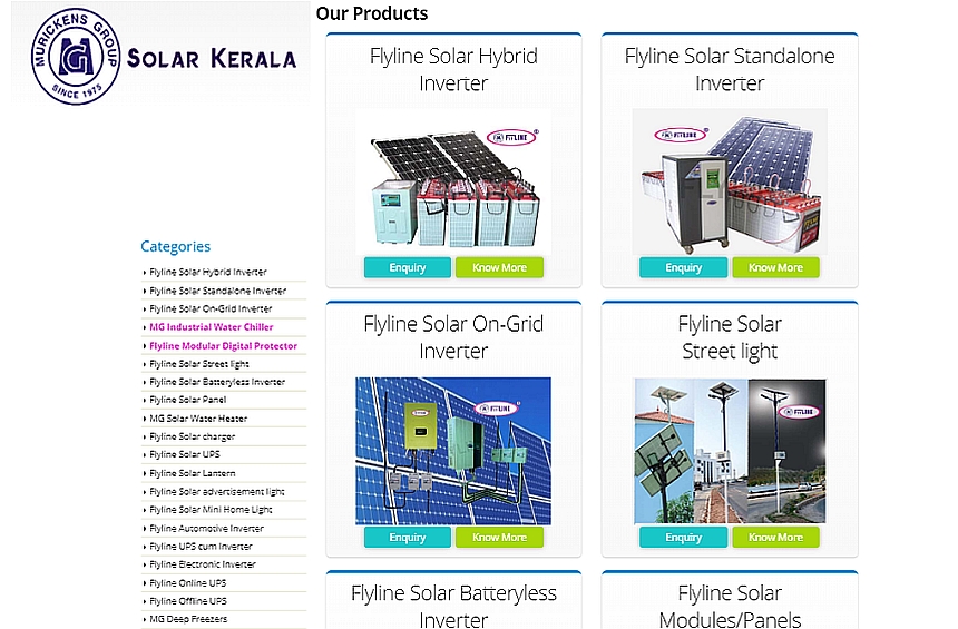 Murickens Group Solar Kerala