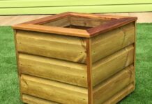 Wooden Planters from Square Strips of Softwood can be Great Gardening Accessory
