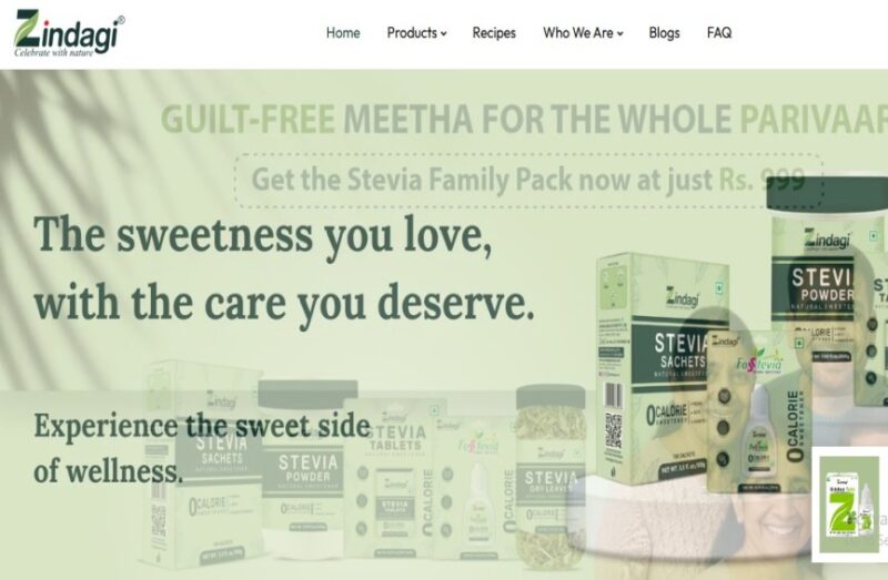 Zindagi Celebrate stevia