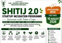 ICAR Invites Agri-startups for SHITIJ 2.0 National Agricultural Innovation Fund